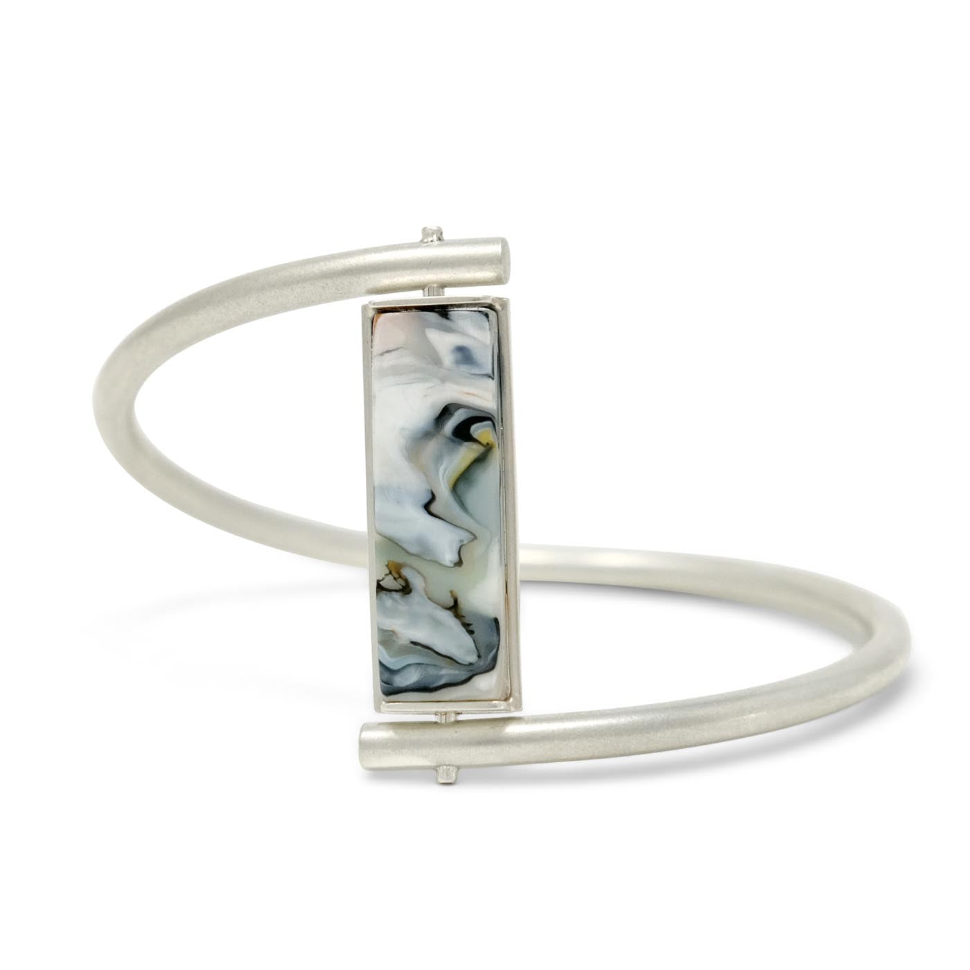 Revolve Reversible Recycled Silver Bangle